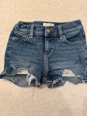 DL1961 Girls Distressed Denim Shorts - Blue